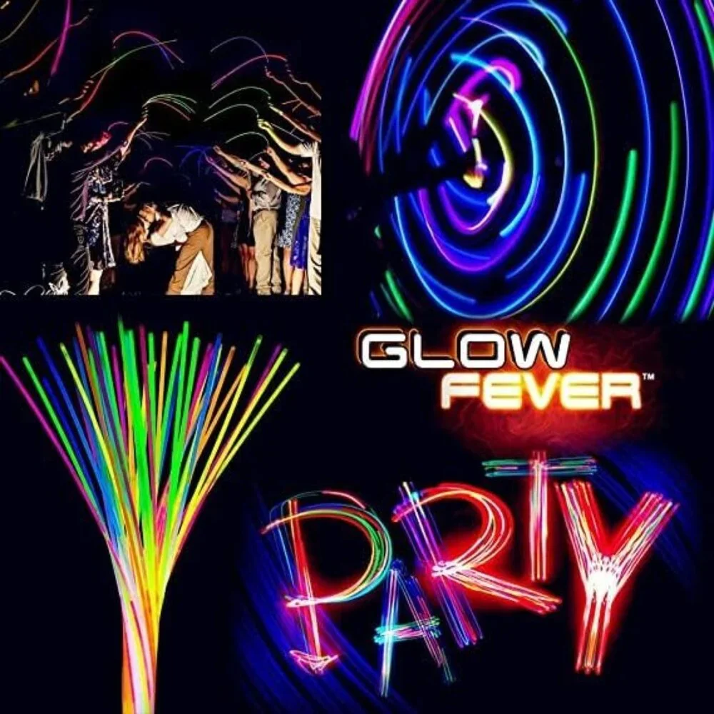 Bulk 100ct 22'' Glow Stick Necklaces - Waterproof Neon Lights for Celebrations